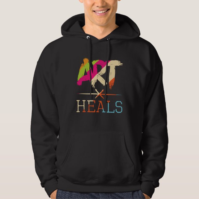 Veste À Capuche Art Heals Hobby Paint Artist Portrait Painting Pai (Devant)