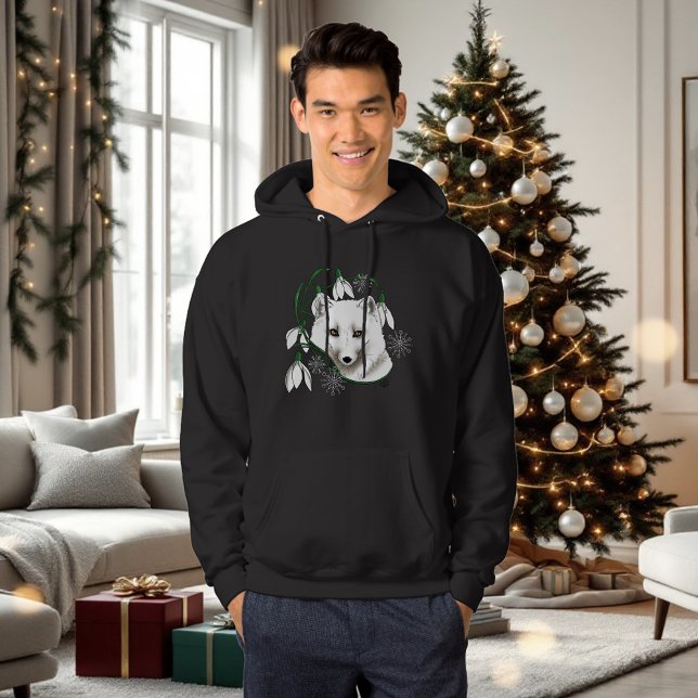 Veste À Capuche Art Nouveau Renard blanc arctique (Créateur téléchargé)