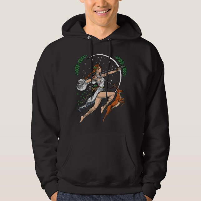 Veste À Capuche Artémis déesse grecque de la chasse Grèce antique  (Devant)