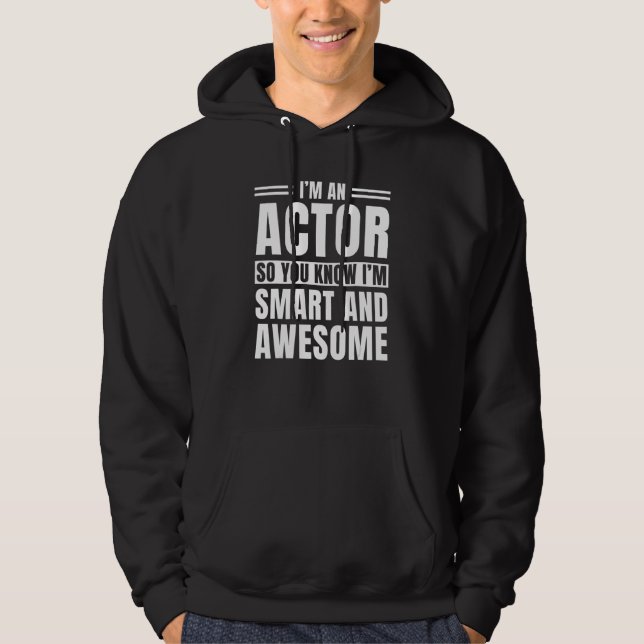 Veste À Capuche Artiste interprète intelligent et génial (Devant)