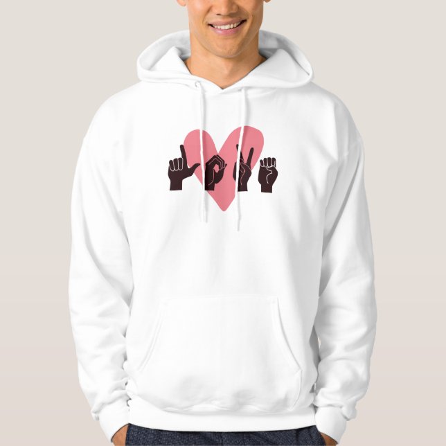 Veste À Capuche ASL Love IV - Saint Valentin (Devant)