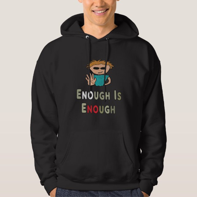 Veste À Capuche Assez C'Est Assez (Devant)
