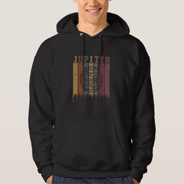 Veste À Capuche Astrologie du système solaire Jupiter Planet Space (Devant)