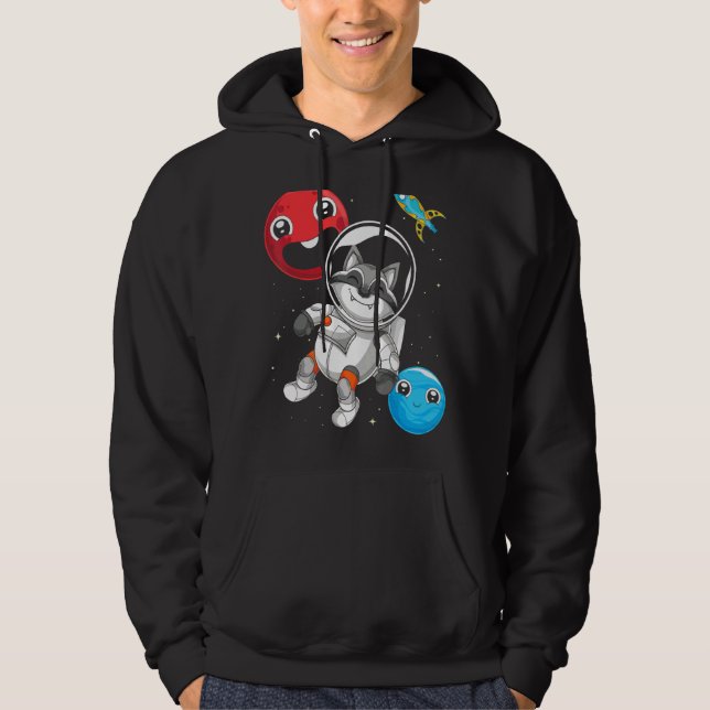 Veste À Capuche Astronaute du Panda Space Raccoon (Devant)