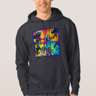 Veste À Capuche Astronautes contre Pop Art Alien