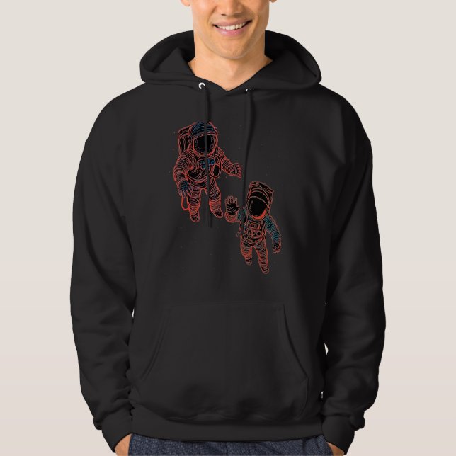 Veste À Capuche Astronautes de la course spatiale (Devant)