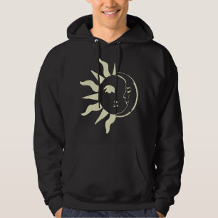 Veste À Capuche Astronomie du soleil et de la lune Visage bohème H