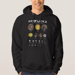 Veste À Capuche Astronomie Lover Moons Système solaire Astronomie