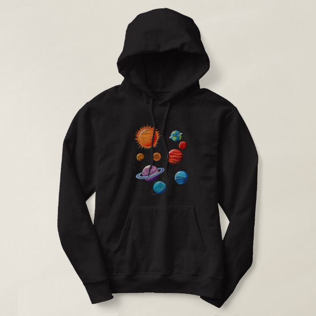 Veste À Capuche Astronomie Planètes Lover Système solaire Astronom (Design devant)