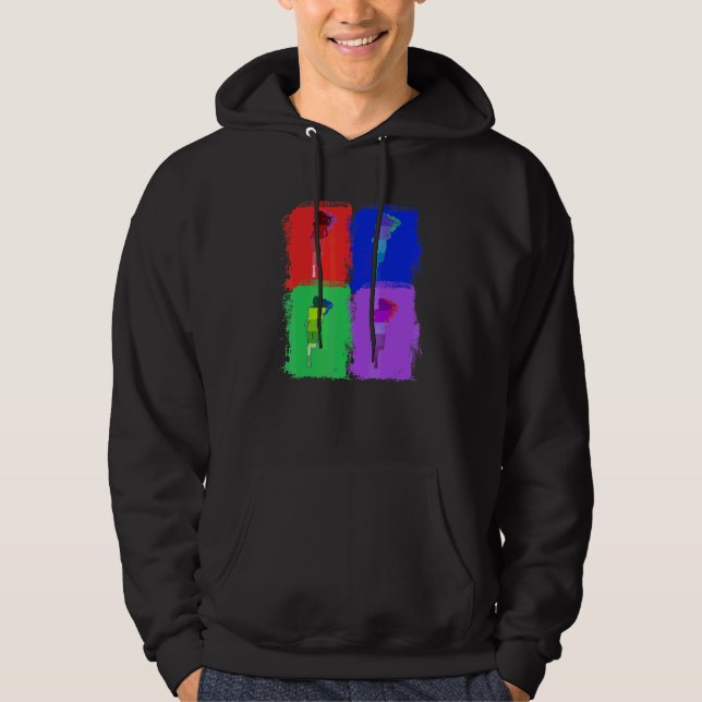 Veste À Capuche Athlétisme Athlétisme Pop Art (Devant)