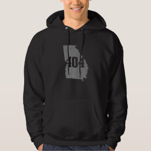 Veste À Capuche Atlanta 404 Indicatif régional Atl Georgia Map Sta