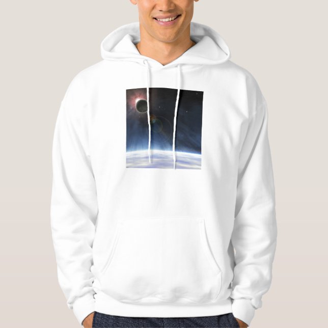 Veste À Capuche Atmosphère extérieure de la planète Terre (Devant)