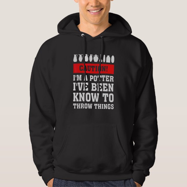 Veste À Capuche Attention, je suis un potter que j'ai été connu po (Devant)