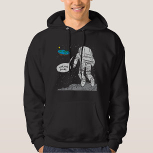 Veste À Capuche Atterrissage lunaire drôle, Terre plate, C'est nul