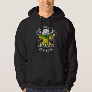 Veste À Capuche Attitude Patriotique Irlandaise Jamaïcaine en Détr