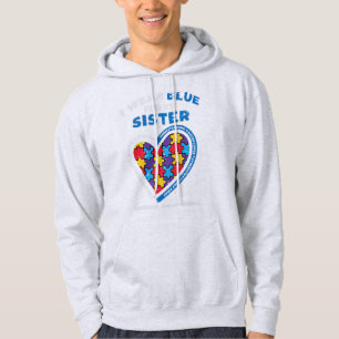 Veste À Capuche Attrapez ce mignon Puzzle Portez Bleu pour ma soeu