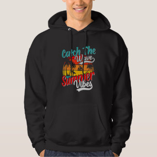 Veste À Capuche Attrapez Les Vagues Vacances D'été Ambiance De Pla