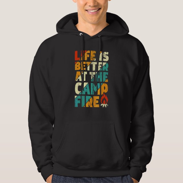 Veste À Capuche Au feu de camp   Camping Vitange (Devant)