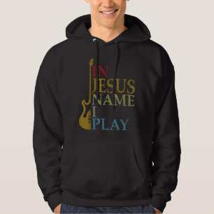 Veste À Capuche Au nom de Jésus, je joue de la guitare