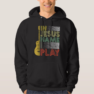 Veste À Capuche Au nom de Jésus je joue de la guitare Amoureux de 