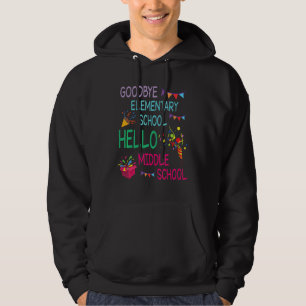 Veste À Capuche Au revoir école primaire Bonjour collège école