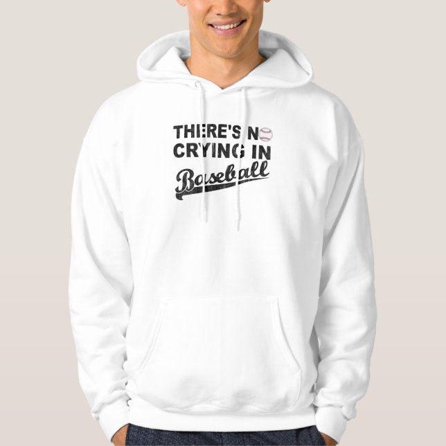 Veste À Capuche Aucun pleurer dans le base-ball (Devant)