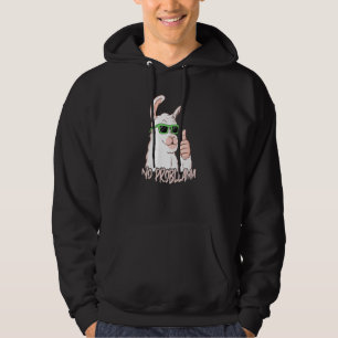 Veste À Capuche Aucun problème Cool Lunettes de soleil Animal Llam