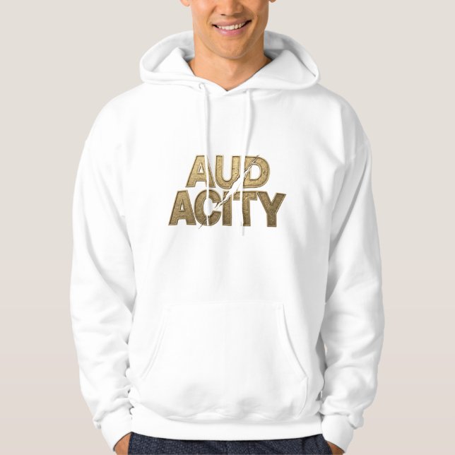 Veste À Capuche Audacity Gold Cracked Metallic 3D Rebel Royale (Devant)