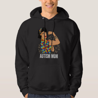 Veste À Capuche Autism Awareness Day Strong Woman Autism Mom  1