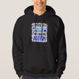 Veste À Capuche Autism Mom  My Child Has Autism In April We Wear B