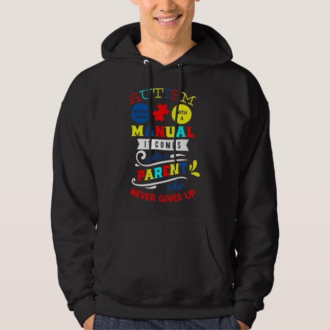 Veste À Capuche Autisme (Devant)
