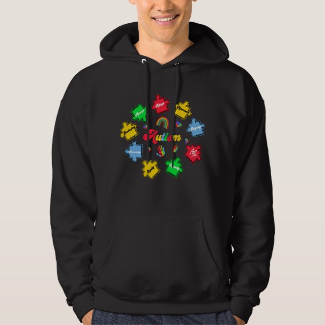 Veste À Capuche autisme (3 (Devant)