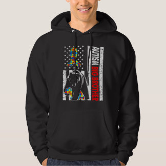 Veste À Capuche Autisme rétro américain du drapeau Big Brother Bea