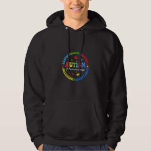 Veste À Capuche Autisme Sensibilisation Respect Amour Soutien Bleu
