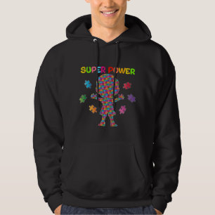 Veste À Capuche Autisme, super puissance