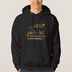 Veste À Capuche Autistic Be Kind Train Puzzle Pièce Pour Enfants A