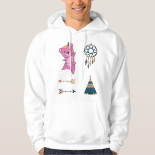Veste À Capuche Autocollant indien rose Ensemble Dreamcatcher