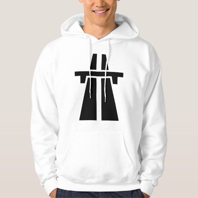 Veste À Capuche Autoroute, autoroute, autoroute - Noir (Devant)