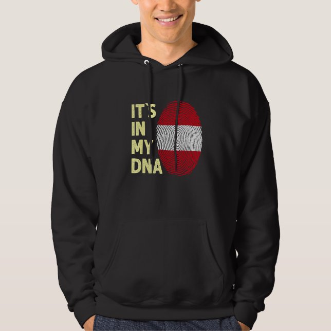 Veste À Capuche Autriche Dans Mon Adn Autriche Drapeau Équipe Autr (Devant)
