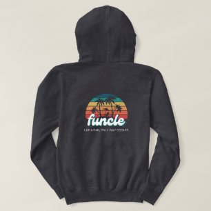 Veste À Capuche avant et arrière FUNCLE drôle oncle rétro vintage