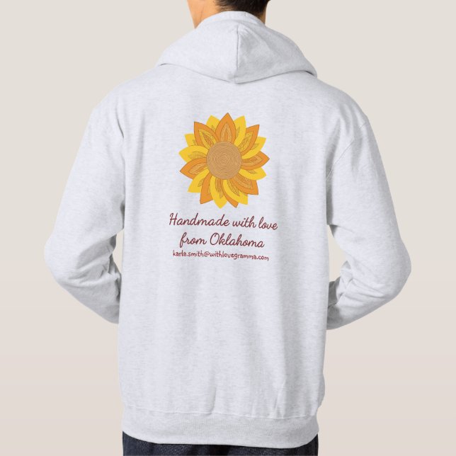 Veste À Capuche Avec amour, Gramma Hoodie (Dos)