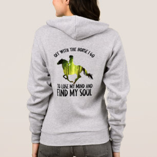 Veste À Capuche Avec Le Cheval Je Vais Perdre Ma Forêt D'Esprit