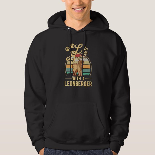 Veste À Capuche avec un Leonberger (Devant)