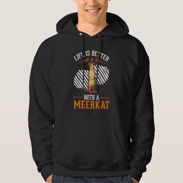 Veste À Capuche avec un suricate (Devant)
