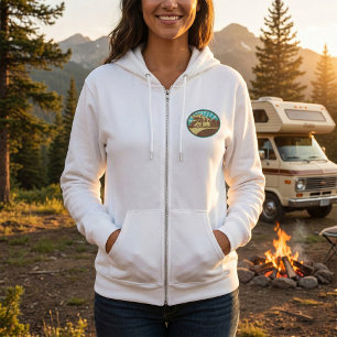 Veste À Capuche Aventure Rétro de Camping-Car de Montagne Soleil V