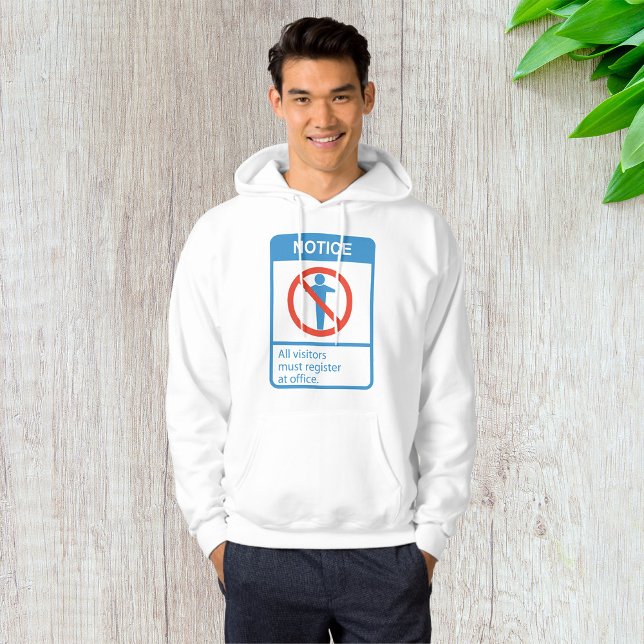 Veste À Capuche Avertir tous les visiteurs (Créateur téléchargé)