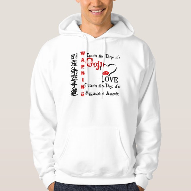 Veste À Capuche Avertissement de l'AMOUR de Goju (Devant)
