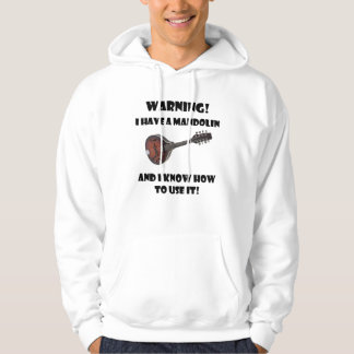 Veste À Capuche Avertissement ! J'ai une mandoline