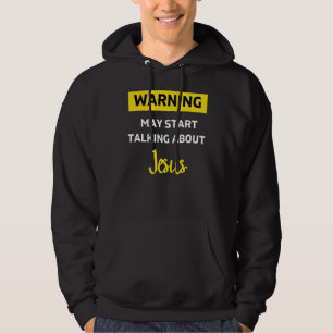 Veste À Capuche Avertissement Jésus Drôle Chrétien Religieux Pas H