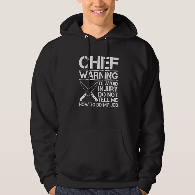 Veste À Capuche Avertissement Pour Éviter Une Blessure Ne Me Dites (Devant)